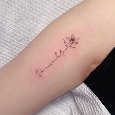 Delicate Lines Tattoo