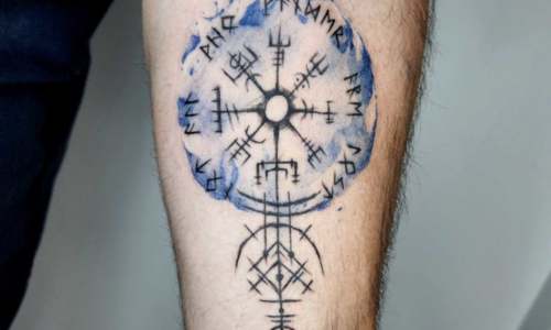 Watercolor Compass